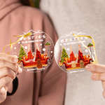 Personalised Besties Acrylic Hanging Ornament with Name Tree Decoration Christmas Gift for Sisters Besties