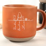 Tu silueta siempre conmigo - Taza personalizada de 355 ml con silueta de tu mascota