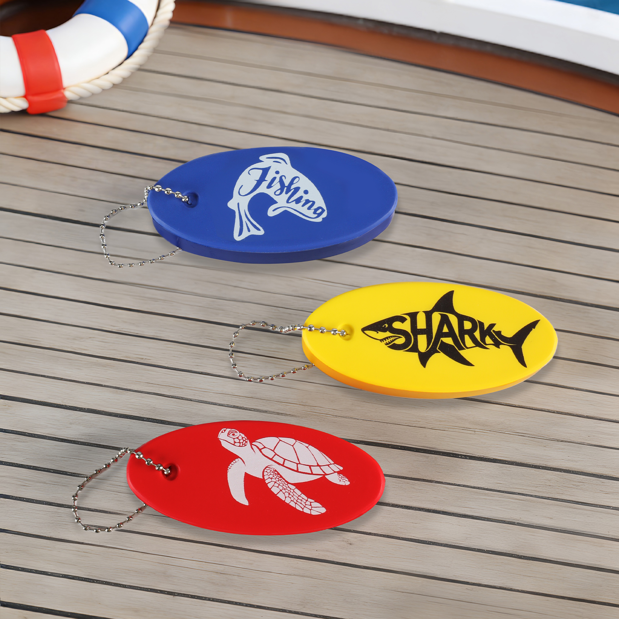 Porte-clés flottant personnalisé avec nom et texte Utilisation quotidienne Cadeau de fête des pères pour papa Amoureux de la pêche Capitaine