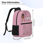 Personalised Cartoon Doctor Nurse Character Large School Bag with Name and Title Nurse Week Appreciation Birthday Gift for Medical Staff