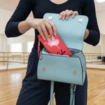 Personalized Ballet Girl Dancer Birth Flower PU Leather Wristlet Wallet with Name Daily Use Birthday Gift for Ballet Dancer Lover