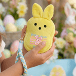 Personalized Cute Bunny Plush Coin Purse Wallet with Name and Wrist Strap Easter Basket Stuffers Easter Party Favor Gift for Kids