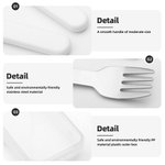 Personalized Cute Cartoon Baking Character Fork Spoon Knife 3 Pcs Cutlery Set with Name and Case Back to School Birthday Gift for Boys Girls