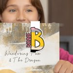 Personalized Stationery Initial Design Magnetic Bookmark Clip with Name Teacher Appreciation Back to School Gift for Teachers Students Kids