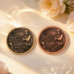 Personalised We are Always with You Photo Brass Coin with Name and Date Birthday Memorial Day Gift for Family Friend