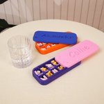 Organizador de Pastillas Personalizado 7 Días AM PM Compartimentos con Nombre Fácil Seguimiento de la Medicación Regalo de Viaje 