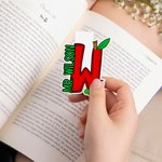 Personalized Stationery Initial Design Magnetic Bookmark Clip with Name Teacher Appreciation Back to School Gift for Teachers Students Kids