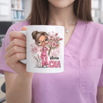 Personalised Cartoon Nurse Easter Eggs 11 oz 15 oz Ceramic Mug with Name and Occupation Easter Appreciation Gift for Nurse Healthcare Worker