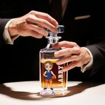 Personalized Cartoon Sporty Style Character Whiskey Decanter with Name Bar Accessory Game Day Gift for Man Woman Sports Lover