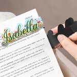 Personalized Watercolor Flower Magnetic Bookmark Clip with Name Reading Essentials Book Club Birthday Gift for Book Lovers Bookworms