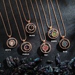 Personalized Crystals Life Flower Necklace Engraved with Text Birthday Gift Anniversary for Her