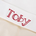 Personalised Embroidered Mallard Dog 100% Cotton Baby Bodysuit with Name Baby Shower Birthday Gift for Babies Newborns