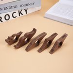 Personalized Lazy Cat Wooden Thumb Page Holder with Pattern Reading Assistant Birthday Gift for Book Lover