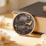 Personalised We are Always with You Photo Brass Coin with Name and Date Birthday Memorial Day Gift for Family Friend