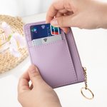 Personalized Birth Flower Name Card Holder Wallet Birthday Anniversary Gift for Her