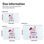 Personalized Leopard Print Easter Bunny Ears Food Grade Metal Biscuit Tin with Name Easter Day Gift for Kids Family Friends