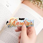 Personalized Watercolor Flower Magnetic Bookmark Clip with Name Reading Essentials Book Club Birthday Gift for Book Lovers Bookworms