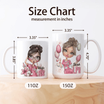 Personalised Cartoon Nurse Easter Eggs 11 oz 15 oz Ceramic Mug with Name and Occupation Easter Appreciation Gift for Nurse Healthcare Worker