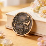 Personalised We are Always with You Photo Brass Coin with Name and Date Birthday Memorial Day Gift for Family Friend