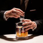 Personalized Volleyball Cartoon Character Whiskey Decanter with Name and Number Birthday Father's Day Gift for Volleyball Lover Man Woman