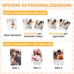 Carte da gioco personalizzate con foto, nome e data - Regalo per anniversari di matrimonio e compleanni per coppie, amici e famiglia
