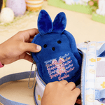 Personalized Cute Bunny Plush Coin Purse Wallet with Name and Wrist Strap Easter Basket Stuffers Easter Party Favor Gift for Kids