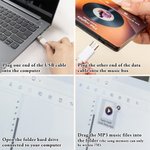 Personalised Mini Photo Music Player Fridge Magnet with Song Name and Singer Home Decor Birthday Anniversary Gift for Family Couple