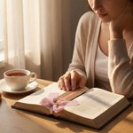 Personalized Ribbon Bow Bible Verse Cross Wooden Bookmark with Engraved Name Birthday Religious Baptism Gift for Family Christians