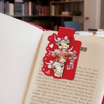 Personalised Cute Heart Highland Cow Magnetic Bookmark Clip with Name Daily Use Reading Accessory Birthday Gift for Kid Bookworms