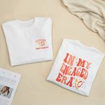Personalized In My Engaged Era Group Fan T-shirt Sweatshirt Hoodie with Name Bridal Shower Engagement Concert Apparel Gift for Her