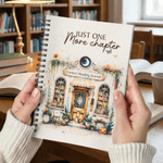 Gepersonaliseerd Boho-geïnspireerd Vintage Boekhandel Bloemenranken Spiraal A5 Notebook met Titel en Tekst Terug naar School Verjaardagscadeau voor Boekenwurmen