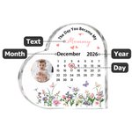 Plaque en acrylique avec photo pour la maison Cadeau d'anniversaire de la fête des mères pour la maman et les enfants