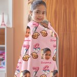 Manta suave personalizada “Six Seven 67 Meme” con foto de rostro fútbol o baloncesto y nombre regalo de cumpleaños para amigos o adolescentes