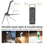 Personalized Vintage Book Floral Dragon LED Rechargeable Light Clip with Name Reading Accessory Daily Use Birthday Gift for Dragon Book Lovers