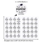 Personalized Thank You for Popping By Class of 2026 Graduation Stickers Labels with Name Graduation Party Decor for Graduates