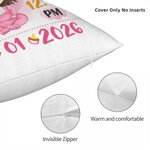 Coussin de naissance personnalisé avec nom Décoration de chambre d'enfant Anniversaire Cadeau de douche pour nouveau-né
