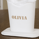 Personalized Minimalist Name PU Leather Glasses Holder with Plush Lining Office Mother's Day Birthday Gift for Adults Students