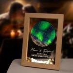 Die Nacht unsere Geschichte begann – personalisiertes Sternenkarte LED Nachtlicht – mit Namen, Datum und Koordinaten – Jahrestag Geschenk für Paare