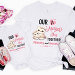 Gepersonaliseerd Schattig Giraffe Fantasie Eenhoorn Dierenontwerp 100% Katoenen T-shirt Baby Rompertje met Naam 1e Moederdag Verjaardagscadeau voor Baby Mama