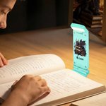 Personalized Vintage Book Floral Dragon LED Rechargeable Light Clip with Name Reading Accessory Daily Use Birthday Gift for Dragon Book Lovers