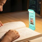 Personalized Book Pile Flower LED Rechargeable Light Clip Bookmark Set with Name Reading Accessories Birthday Gift for Book Lovers Friends