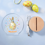 Personalized Multi-Pattern Acrylic Easter LED Night Light with Name Daily Use Easter Gift for Girls Boys