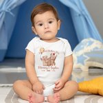 Henkilökohtainen akvarelli Söpöt karhut 100% puuvilla t-paita Baby Onesie Bib nimellä Ensimmäinen äitienpäivälahja äidille vauva vauva