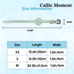 Callie Moment Personalized Line Style Dog Cat Pet Collar with Air Tag Holder and Name Outdoor Accessories Pet Party Birthday Gift for Pet Owners