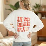 Personalized In My Engaged Era Group Fan T-shirt Sweatshirt Hoodie with Name Bridal Shower Engagement Concert Apparel Gift for Her