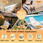 Personalized Marine Animal Quick Dry Oversized Microfiber Beach Towel with Name Beach Party Holiday Gift for Family Friends