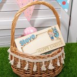 Porte-monnaie en bois à pince personnalisé avec nom et initiale Utilisation quotidienne Cadeau de Pâques pour les enfants