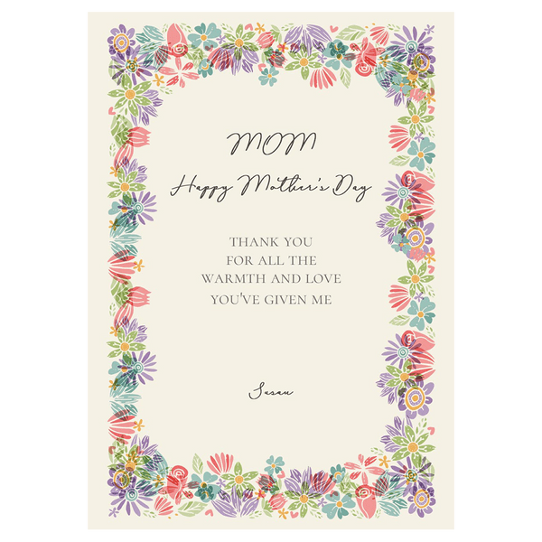 Floral Frame Mother's Day Ecard