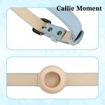 Callie Moment Personalized Line Style Dog Cat Pet Collar with Air Tag Holder and Name Outdoor Accessories Pet Party Birthday Gift for Pet Owners
