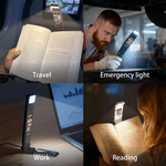 Personalizzato Vintage Book Cartoon Ricaricabile 3 colori LED Light Clip con nome Uso quotidiano Regalo di compleanno per studenti topi di biblioteca